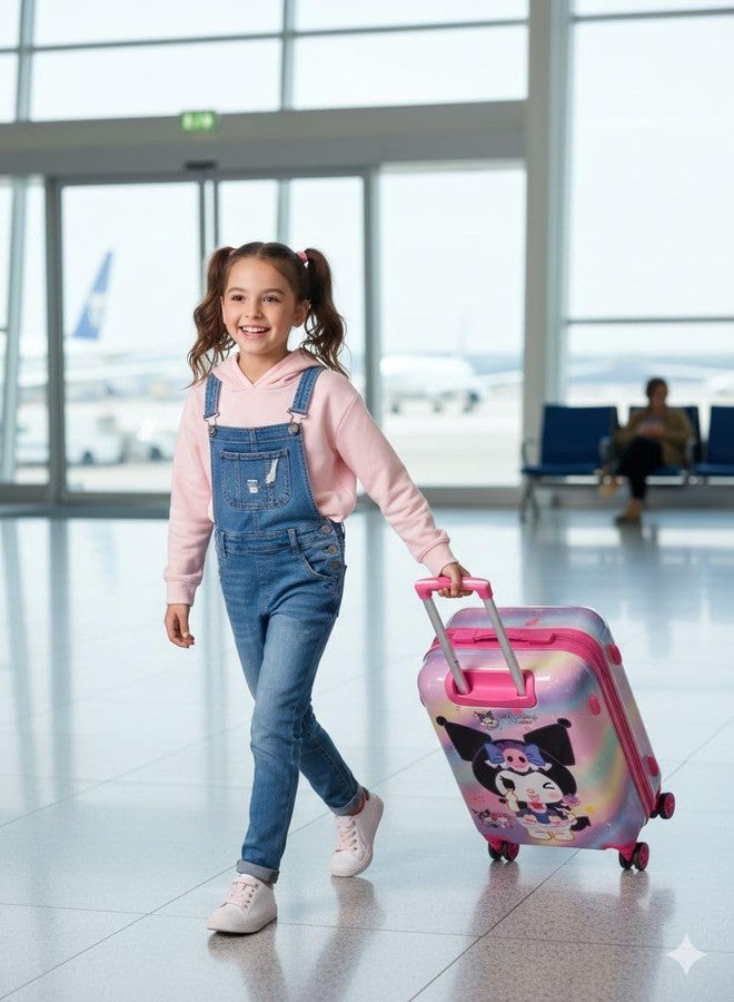 Swarn Products حقيبة سفر متينة للأطفال من سوارن برودكتس، مصنوعة من البولي كربونات متعدد الألوان، خفيفة الوزن للغاية، ومزودة بعجلات (20 بوصة). - Image 4